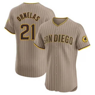 Men's Elite Brown Tirso Ornelas San Diego Padres Alternate Jersey