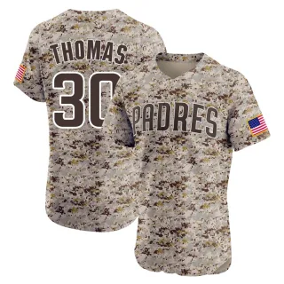 Men's Elite Camo Derrel Thomas San Diego Padres Alternate Vapor Premier Jersey