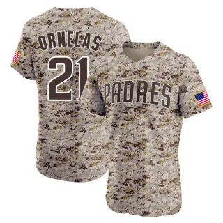 Men's Elite Camo Tirso Ornelas San Diego Padres Alternate Vapor Premier Jersey