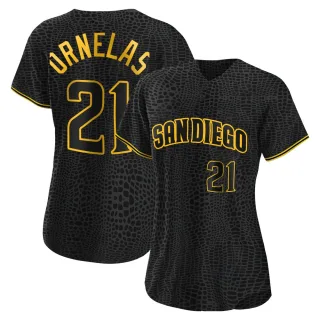 Women's Authentic Black Tirso Ornelas San Diego Padres Snake Skin City Jersey