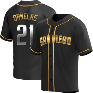 Youth Replica Black Golden Tirso Ornelas San Diego Padres Alternate Jersey