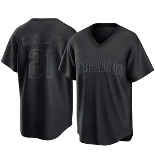 Youth Replica Black Tirso Ornelas San Diego Padres Pitch Fashion Jersey