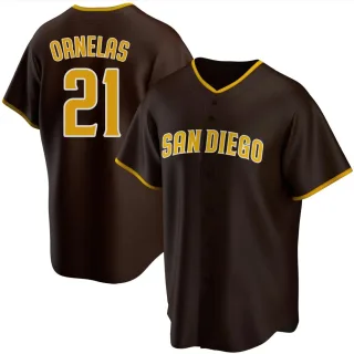Youth Replica Brown Tirso Ornelas San Diego Padres Road Jersey