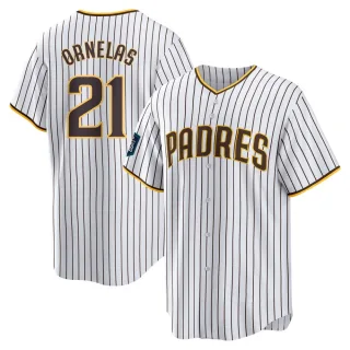 Youth Replica White Tirso Ornelas San Diego Padres 2024 World Tour Seoul Series Home Jersey