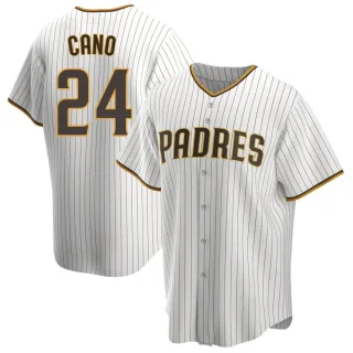 Youth Replica White/Brown Robinson Cano San Diego Padres Home Jersey