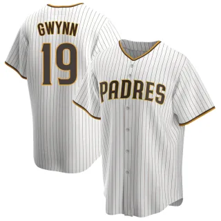 Youth Replica White/Brown Tony Gwynn San Diego Padres Home Jersey
